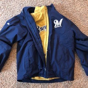 Milwaukee Brewer winter/spring coat— 2-in-one